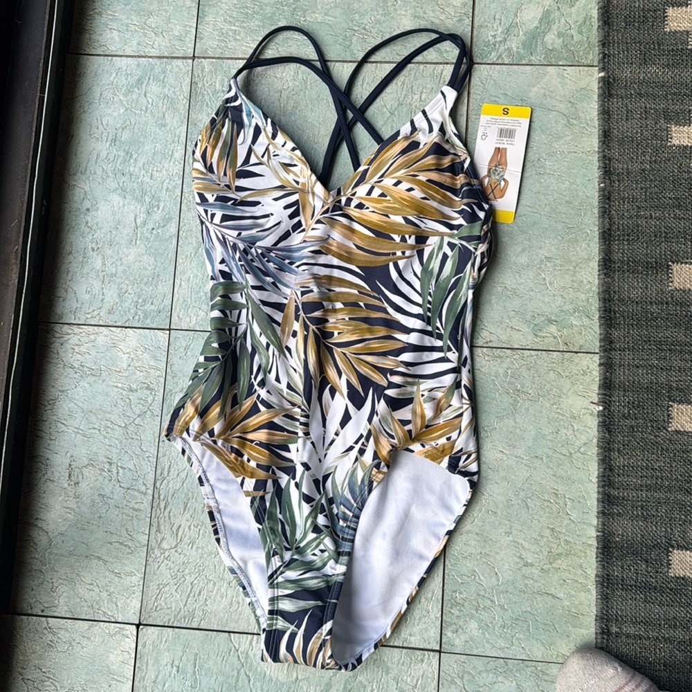 Size S one piece bathing suit. Brand new